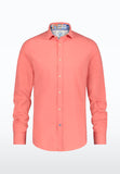 Men Basic - Long Sleeve Shirt - Coral