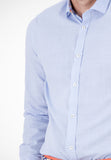 Men Basic - Long Sleeve Shirt - Light Blue