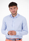 Men Basic - Long Sleeve Shirt - Light Blue