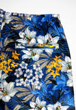 Swimshort/ Beachwear in Tropical Floral Blue