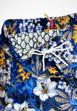 Swimshort/ Beachwear in Tropical Floral Blue