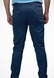 Men Chino Navy with Printed Design