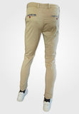 Men Chino Beige with Printed Design