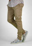 Men Chino Beige with Printed Design