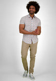 Men Chino Beige with Printed Design