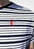 Men T-shirt with Striped Navy