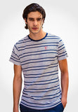 Men T-shirt with Striped Navy