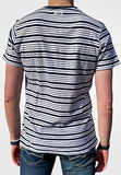 Men T-shirt with Striped Navy