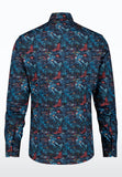 Ski Map Long Sleeve Shirt - Navy