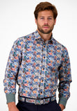 Maple Winter Leaf Design Long Sleeve Shirt