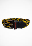 Braided Belt- Cross Yellow/ Navy