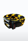 Braided Belt- Cross Yellow/ Navy